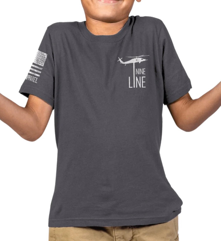 youth shirt nine line drop, heavy metal | nine line