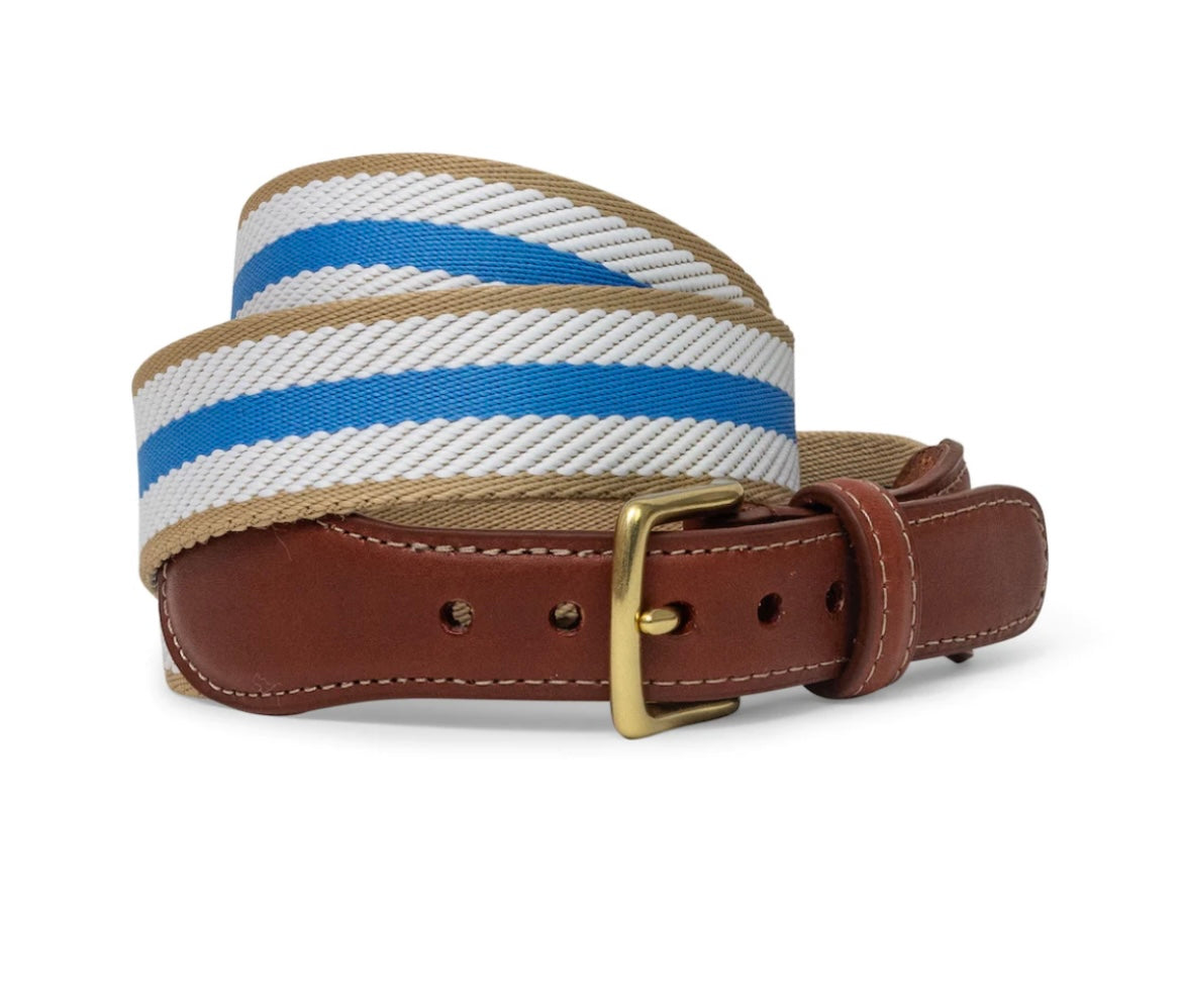 dockside belt, light blue/white/tan | bird dog bay