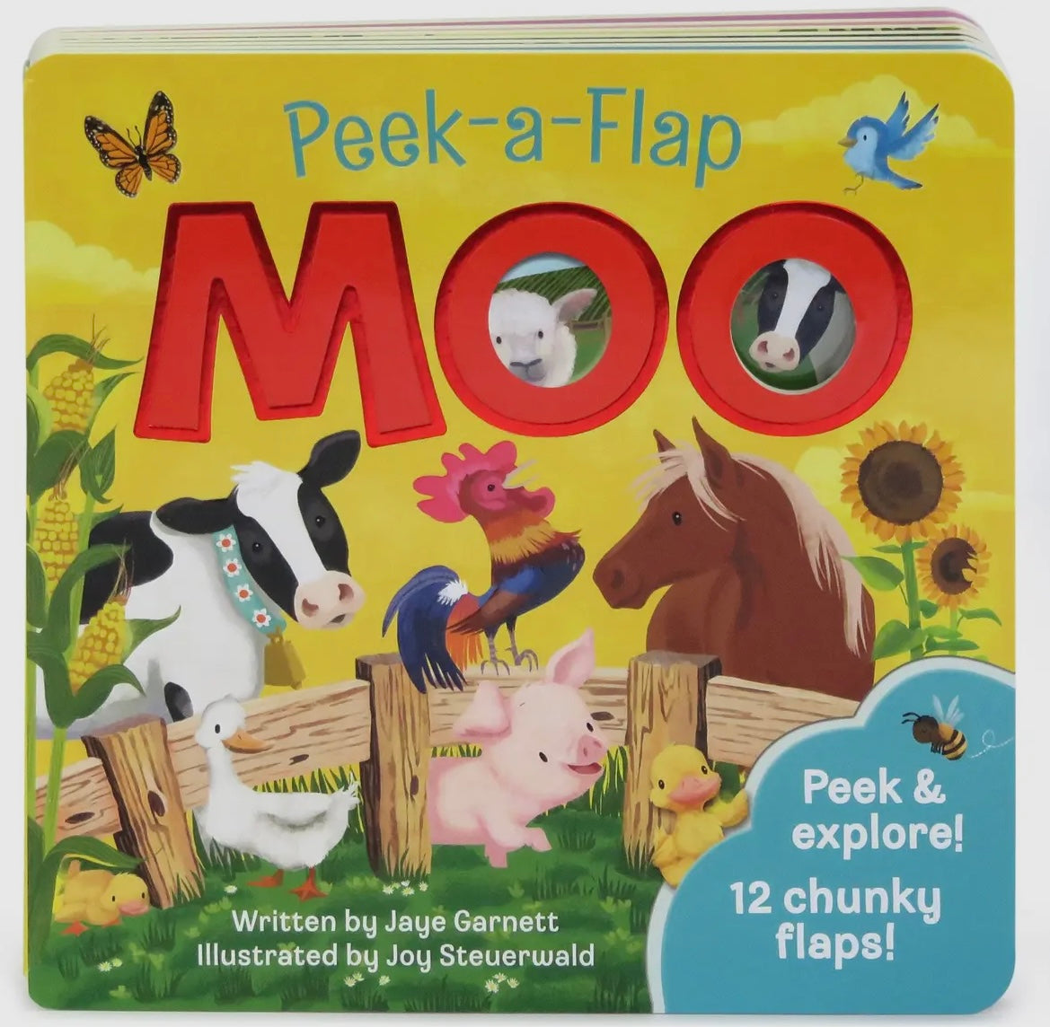 peek-a-flap book | moo