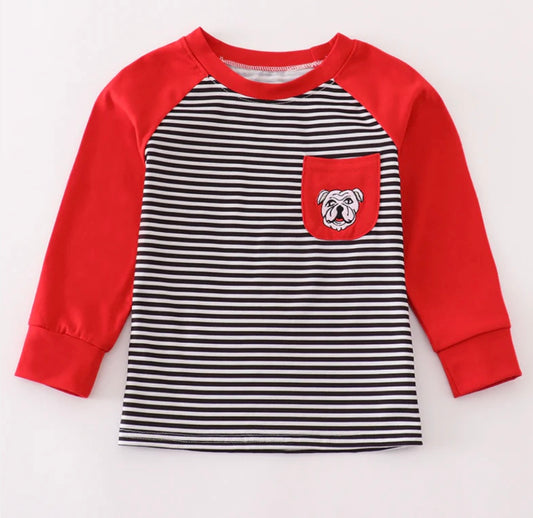 georgia bulldogs striped top