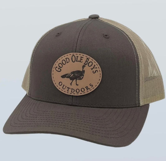 GOB turkey patch hat, brown + khaki