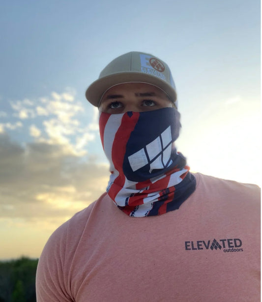 face mask, the American | elevated outdoors