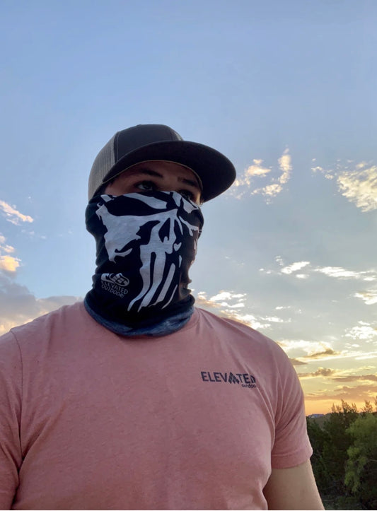 face mask, the punisher | elevated outdoors