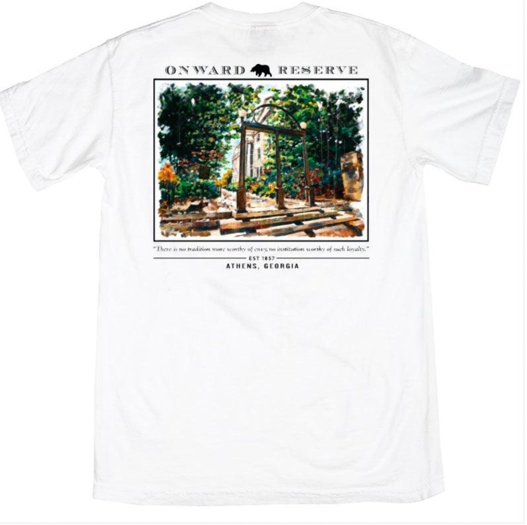 arch tee, white | onward reserve