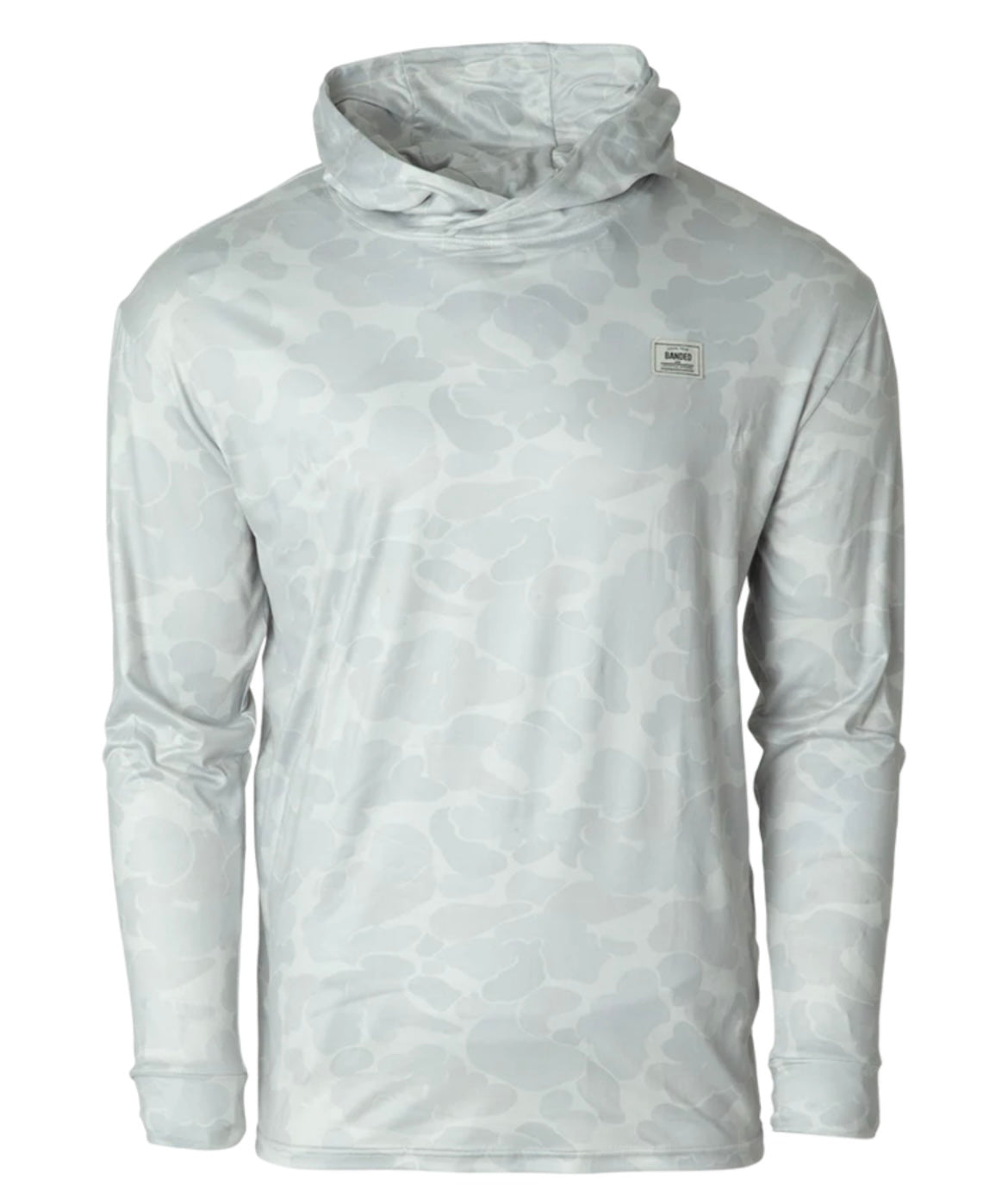 carolinas active hoodie, grey camo | banded