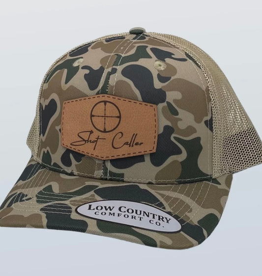 shot caller hat, old school camo