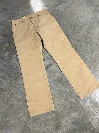 rugged wear relaxed straight fit jean, khaki | wrangler