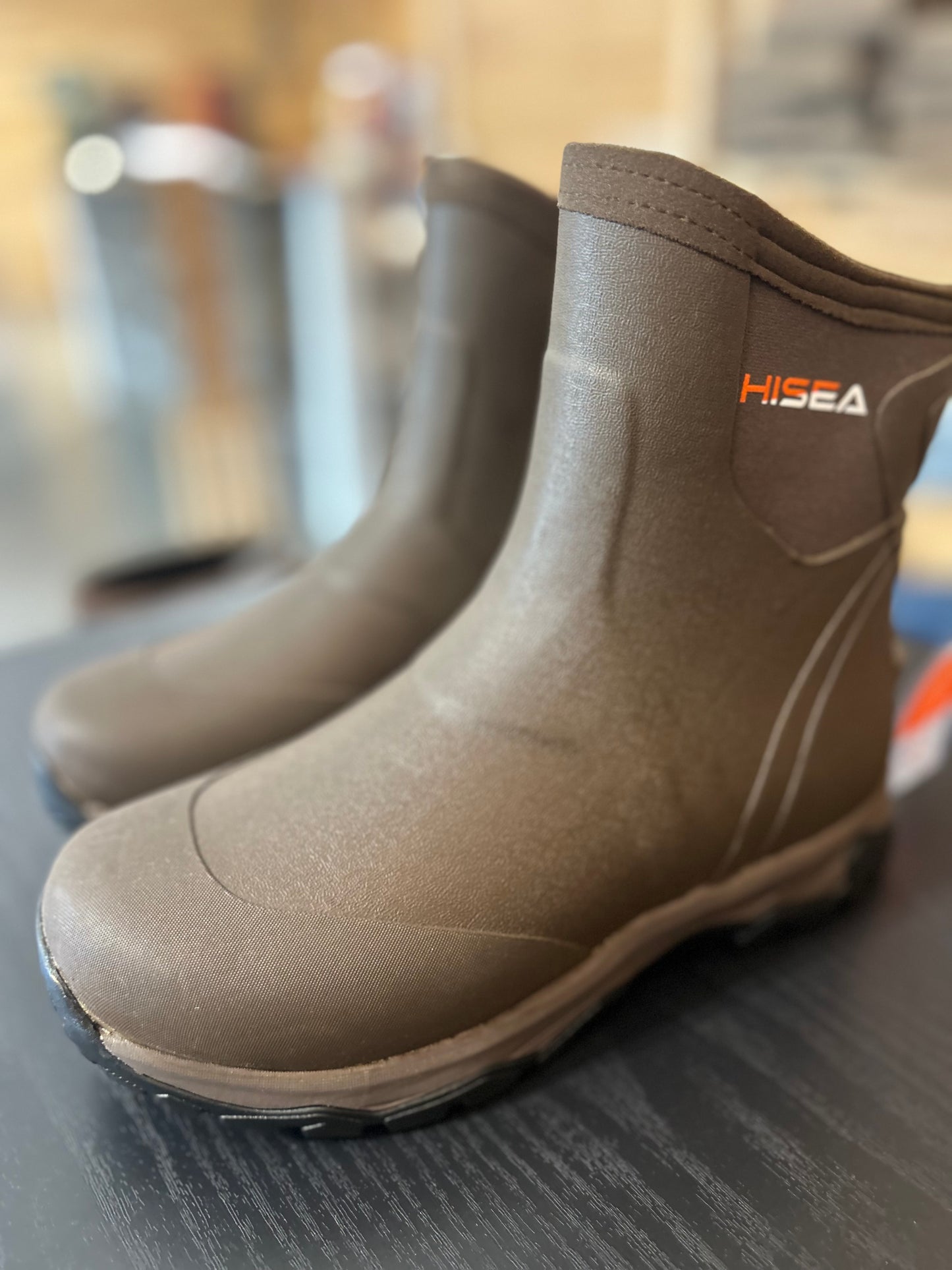 excursion pro ankle rubber boots brown | hisea