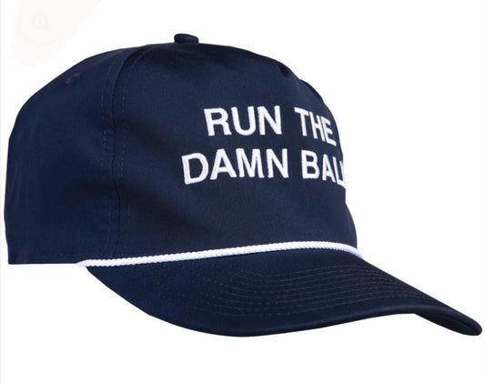run the damn ball rope hat, navy/white | onward reserve