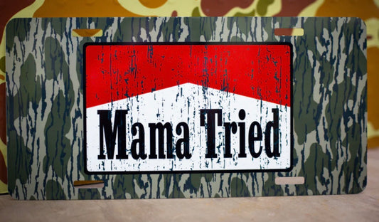 mama tried license plate