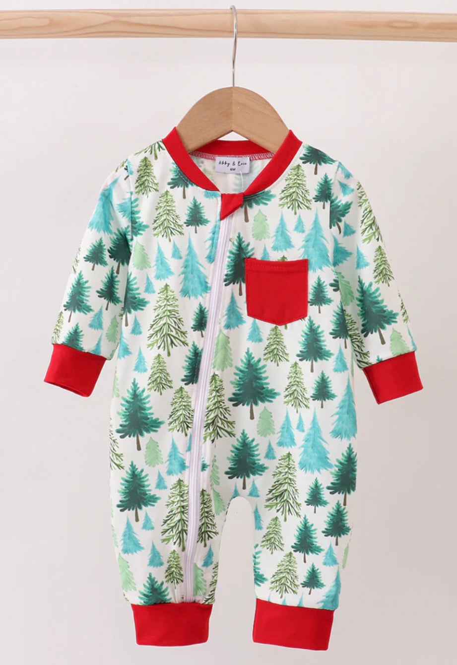 Christmas tree romper