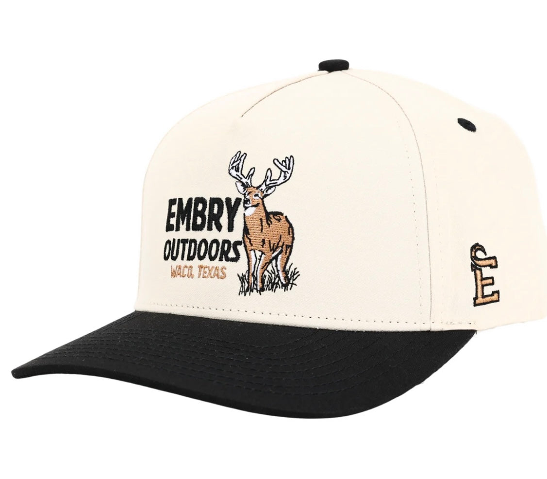 cream/black low fence hat | embry outdoors