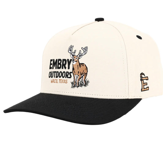 cream/black low fence hat | embry outdoors