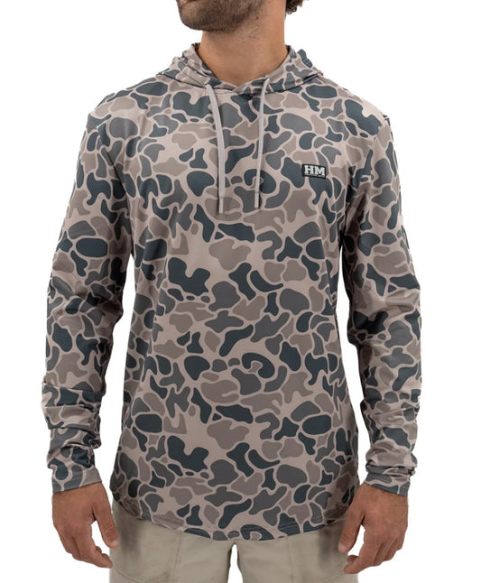 the cache camo pursuit performance hoodie | hurricane marsh