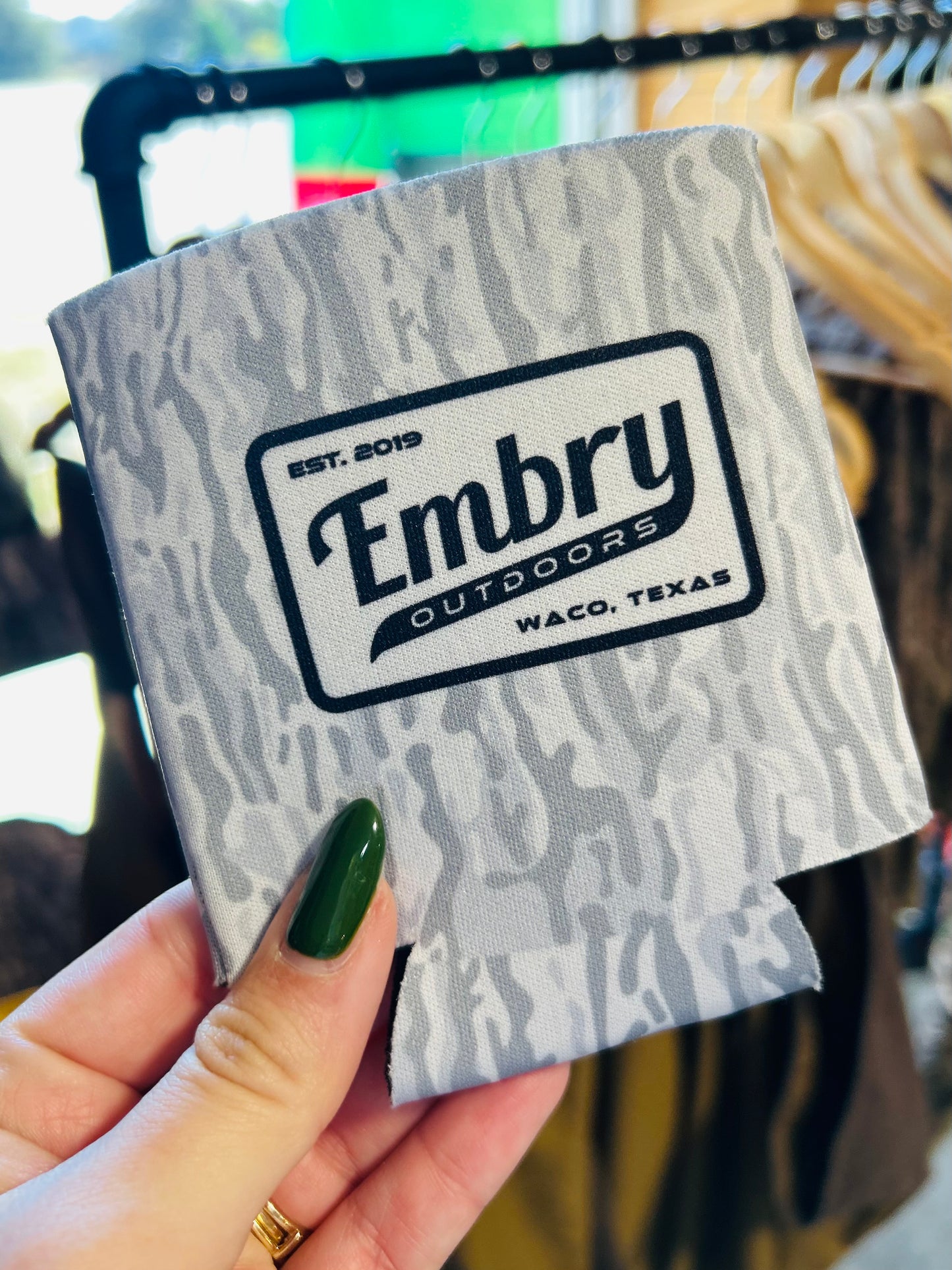 white ranch koozie | embry outdoors