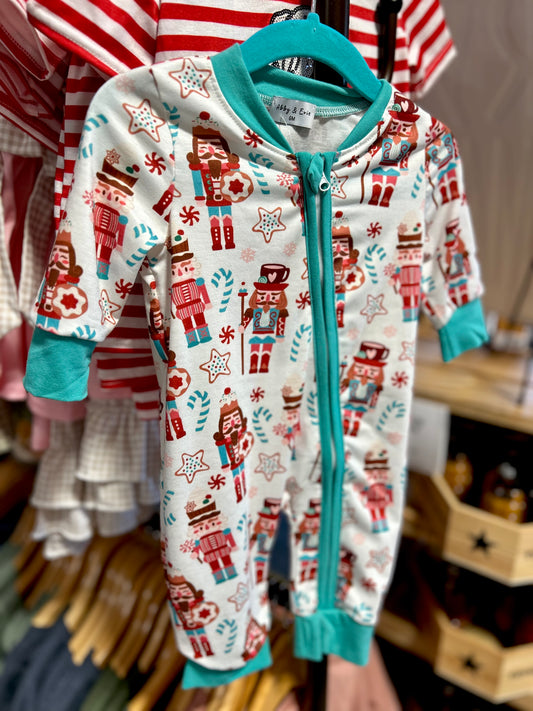 blue nutcracker romper