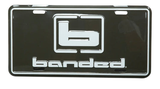 banded license plate, brown