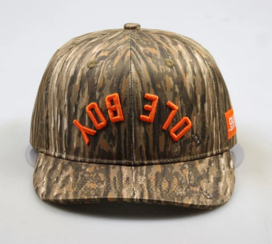 ole boy upside down deer antler camo hat