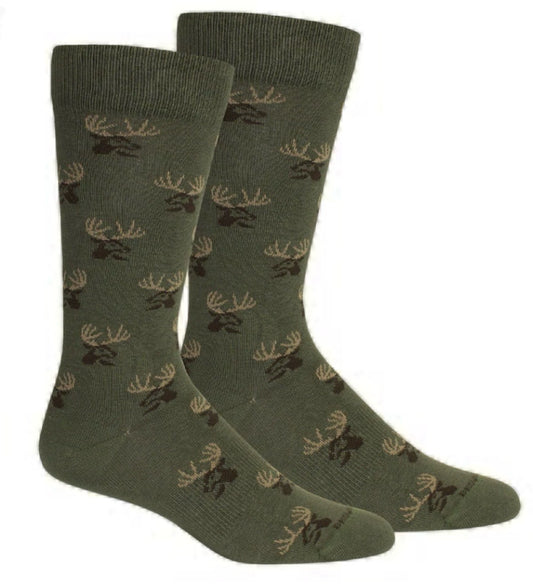 buck socks, sage | brown dog