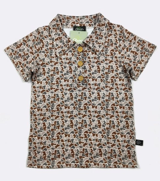 boys' camo polo