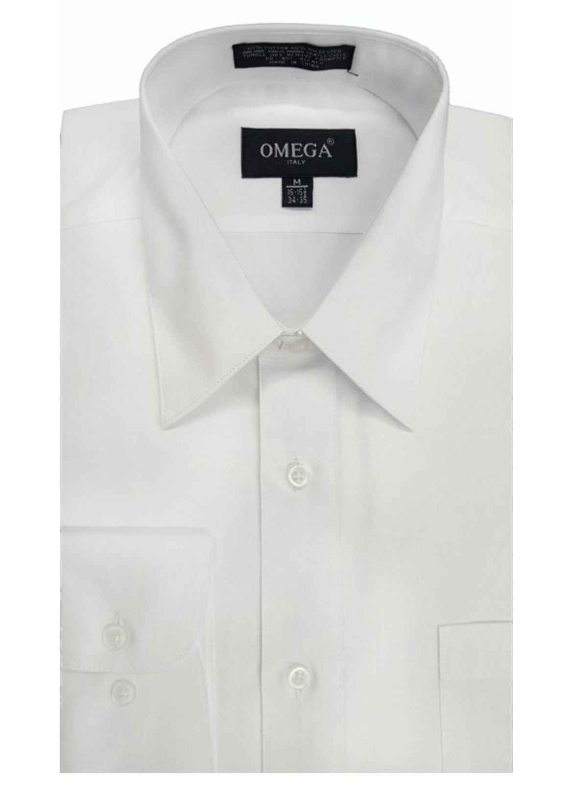 long sleeve dress shirt, white