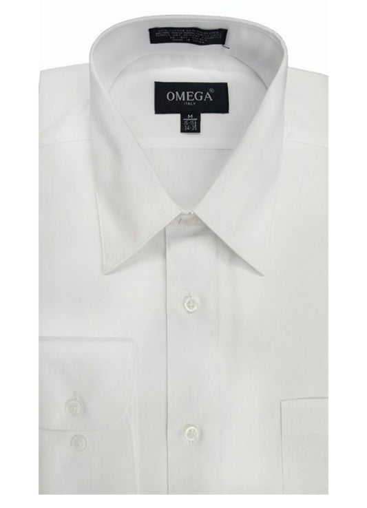 long sleeve dress shirt, white