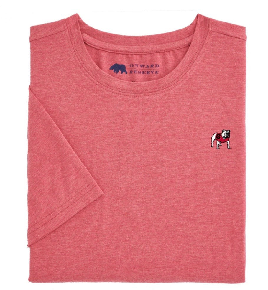 standing bulldog sport tee, red | onward reserve