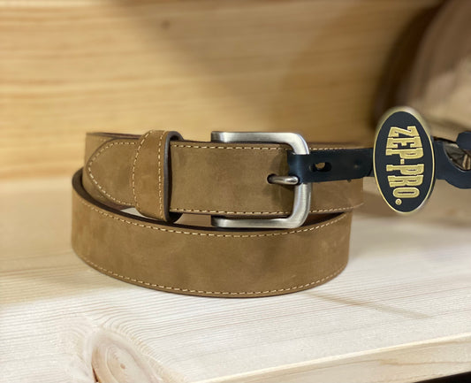 lt brown leather belt | zep-pro