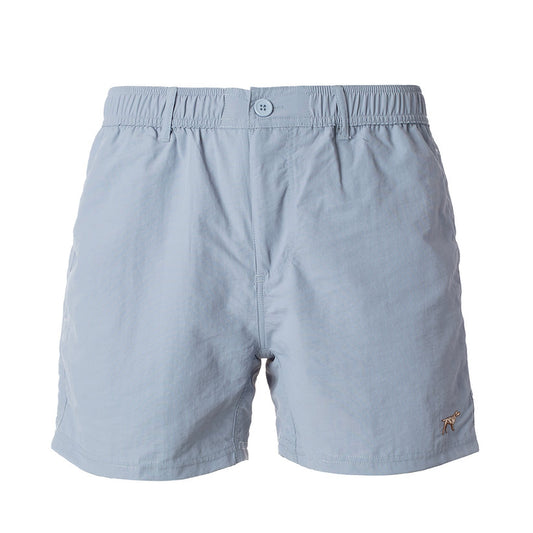 youth angler shorts, washed denim | fieldstone