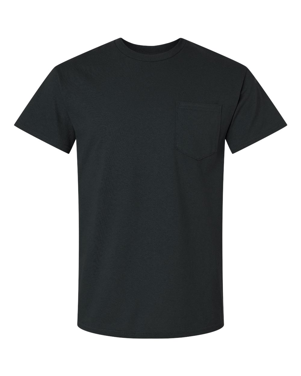 gildan pocket tee, black
