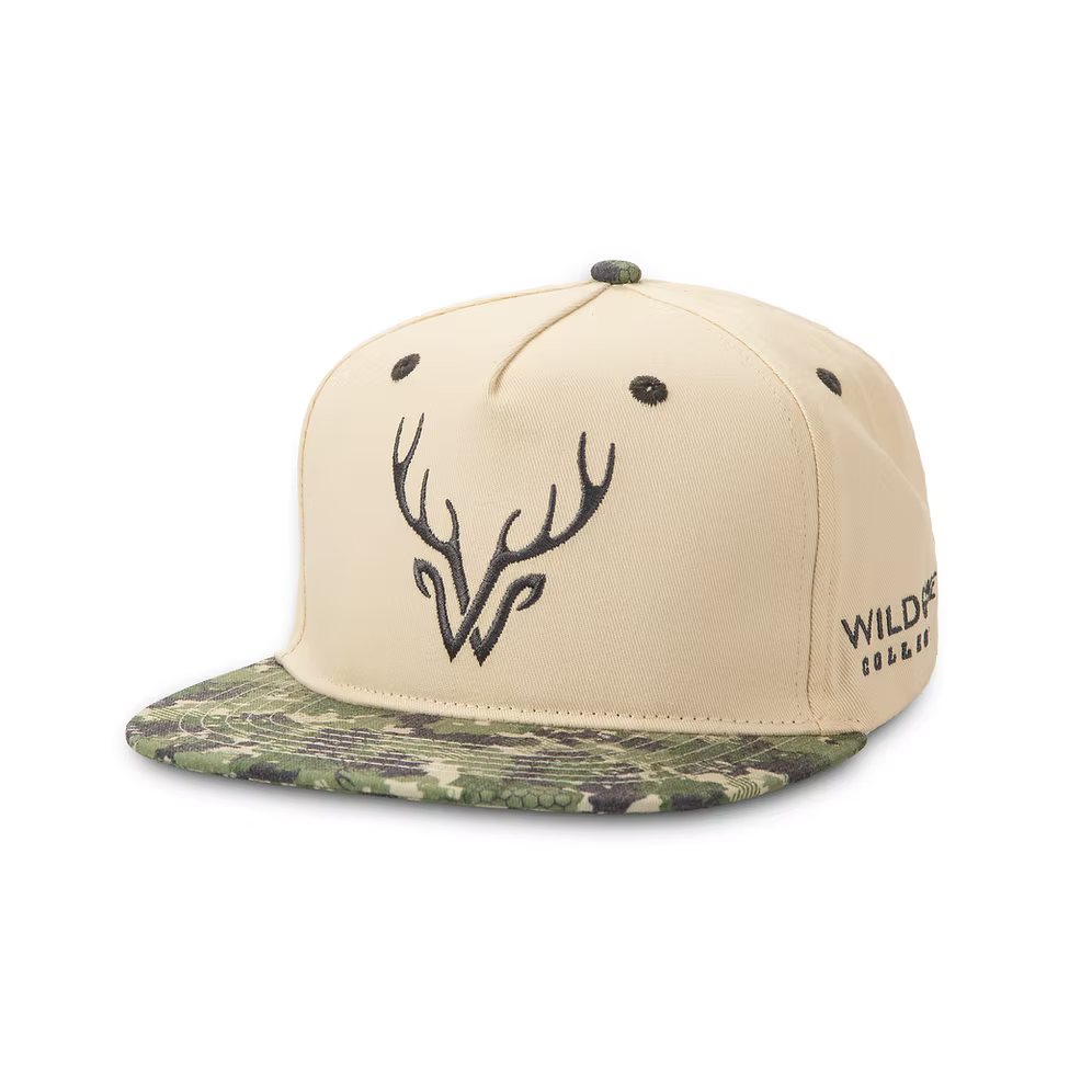 wildgame camo bill canvas logo hat
