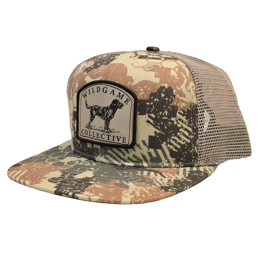 wildgame 7 panel camo patch hat
