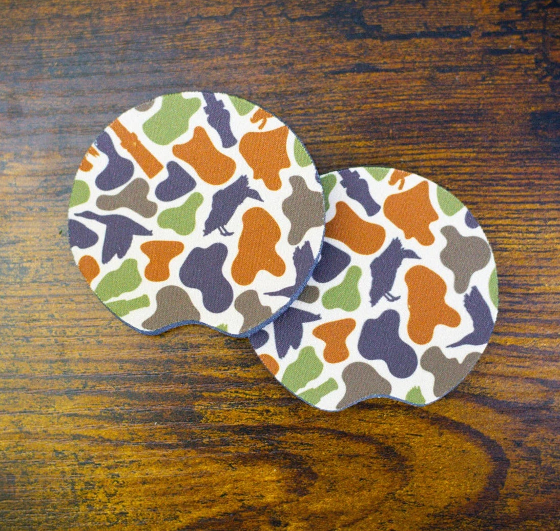 duck camo car coaster | scent south