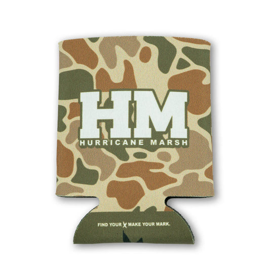 koozie, grassland camo | hurricane marsh