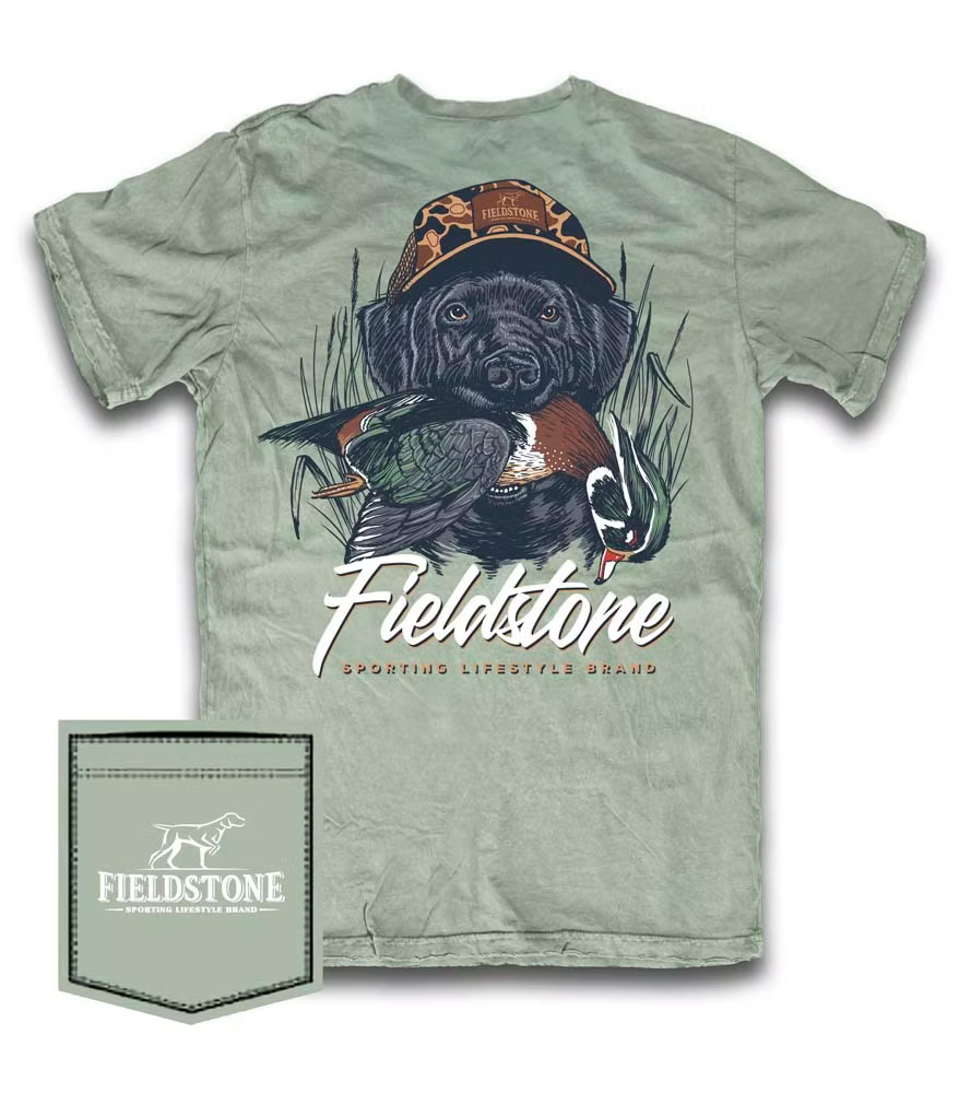 lab woodie, sage | fieldstone