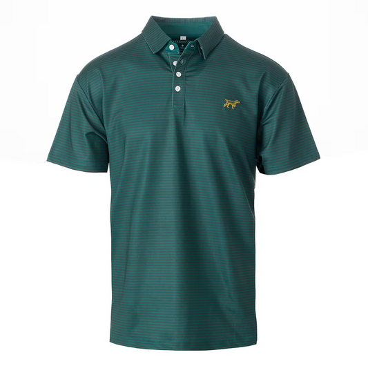 signature polo, green/hunter | fieldstone