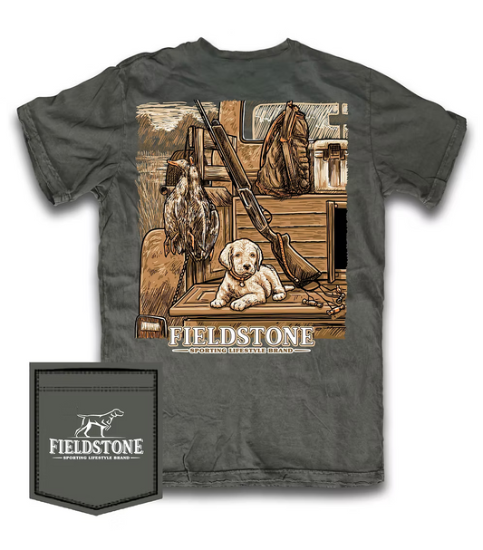 puppy in truck | fieldstone