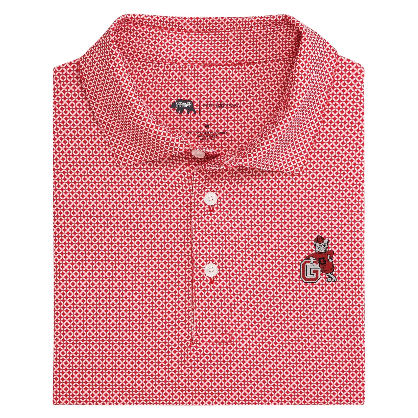 UGA G dog scope printed polo | onward reserve