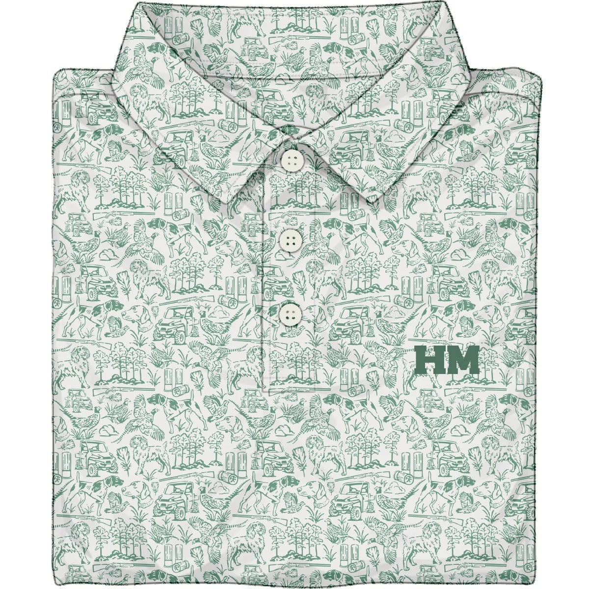 youth performance polo, field & feather | hurricane marsh